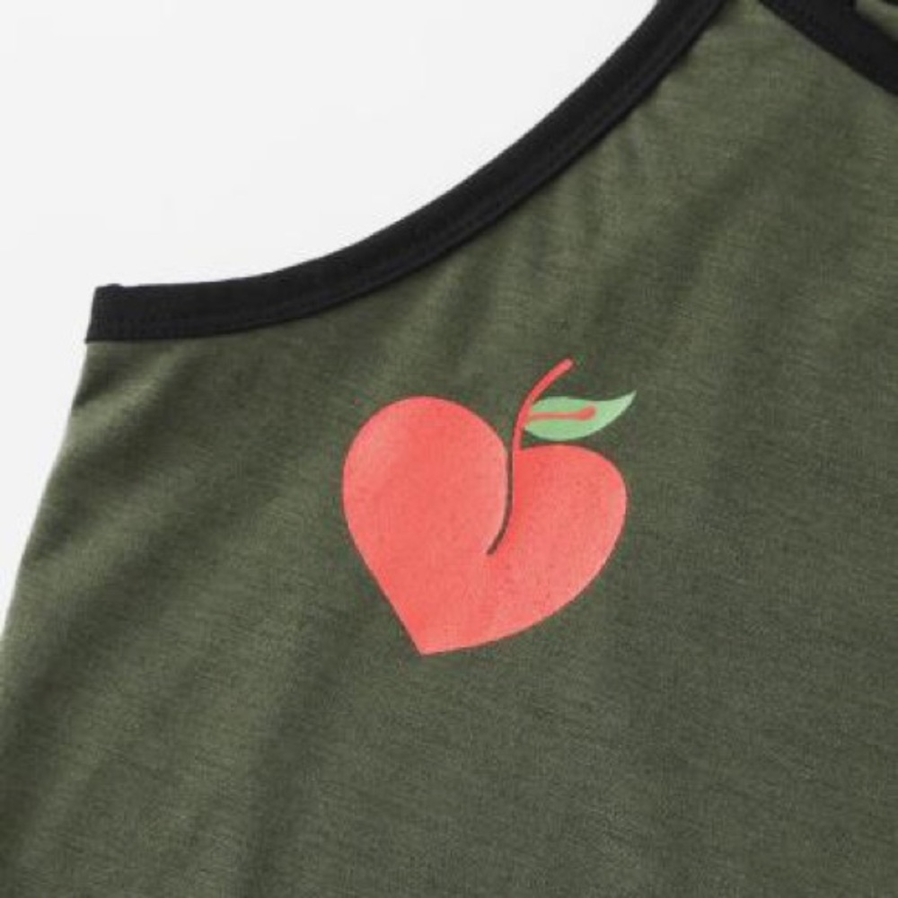 Peach ๐ print crop top - Picture 5 of 6